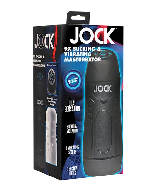 Curve Toys Jock 9x Sucking And Vibrating Masturbator White