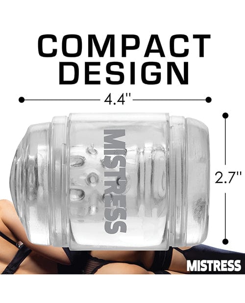 Curve Toys Curve Toys Mistress Double Shot Mini Masturbator Mouth &amp; Pussy  - Clear Penis Toys