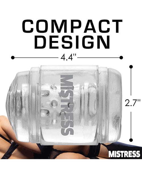 Curve Toys Curve Toys Mistress Double Shot Pussy &amp; Ass Mini Masturbator  - Clear Penis Toys