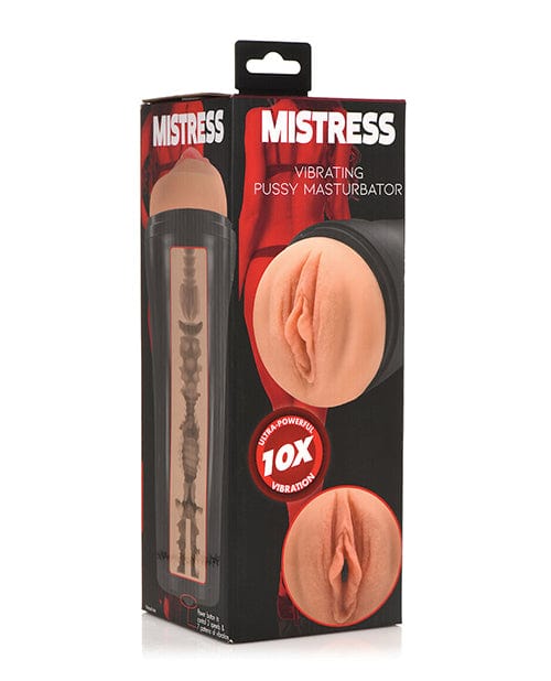 Curve Toys Curve Toys Mistress Vibrating Pussy Masturbator - Tan Penis Toys