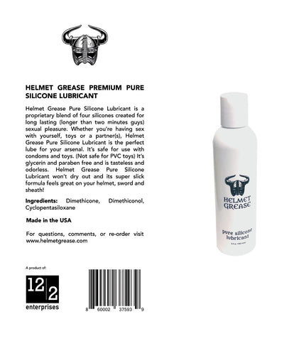 Dec-2 Enterprises INC Helmet Grease Pure Silicone Lubricant - 3.4 oz Bottle Lubes