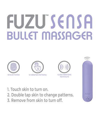 Deeva Fuzu Skin Activated Rechargeable Bullet Massager Vibrators