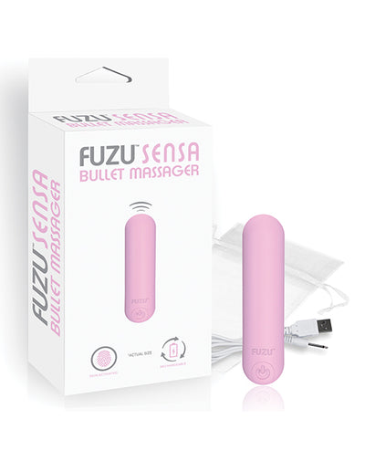 Deeva Fuzu Skin Activated Rechargeable Bullet Massager Pastel Pink Vibrators