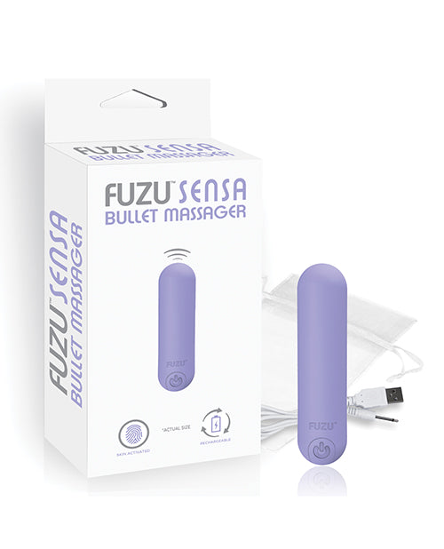 Deeva Fuzu Skin Activated Rechargeable Bullet Massager Pastel Purple Vibrators