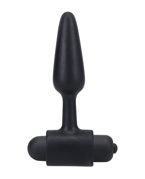 In A Bag 3 Inch Vibrating Butt Plug - Black