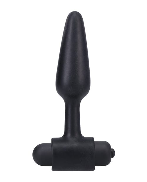 In A Bag 4 Inch Vibrating Butt Plug - Black