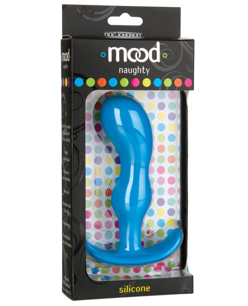 Doc Johnson Mood Naughty 2 Butt Plug. Blue / Large Anal Toys
