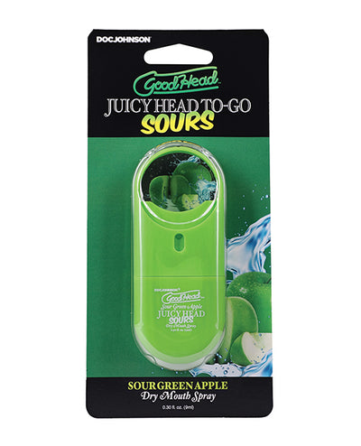 Doc Johnson GoodHead Juicy Head Dry Mouth Spray To-Go - .30 oz Sour Green Apple More