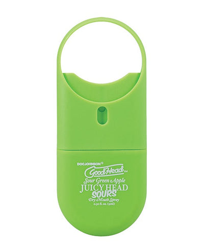 Doc Johnson GoodHead Juicy Head Dry Mouth Spray To-Go - .30 oz Sour Green Apple More