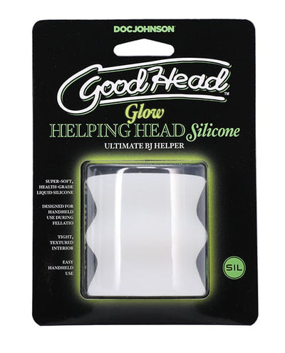 Doc Johnson Goodhead Silicone Glow Helping Head - Frost Penis Toys