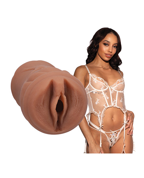 Doc Johnson Signature Strokers ULTRASKYN Pocket Pussy - Alexis Tae, Caramel Penis Toys