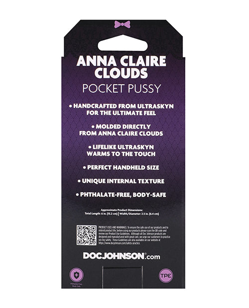 Doc Johnson Signature Strokers ULTRASKYN Pocket Pussy - Anna Claire Clouds, Vanilla Penis Toys