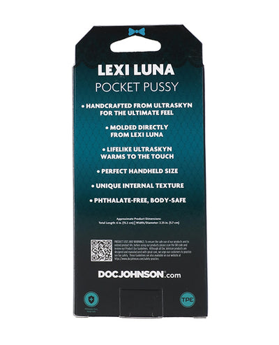 Doc Johnson Signature Strokers ULTRASKYN Pocket Pussy - Lexi Luna, Vanilla Penis Toys