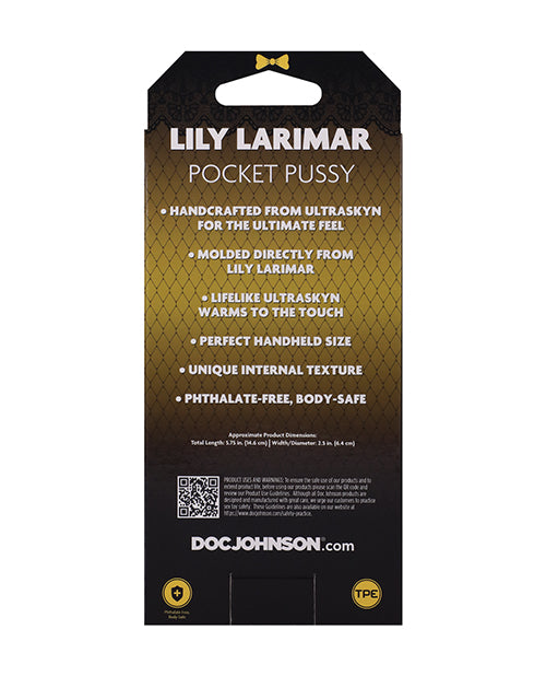 Doc Johnson Signature Strokers ULTRASKYN Pocket Pussy - Lily Larimar, Vanilla Penis Toys