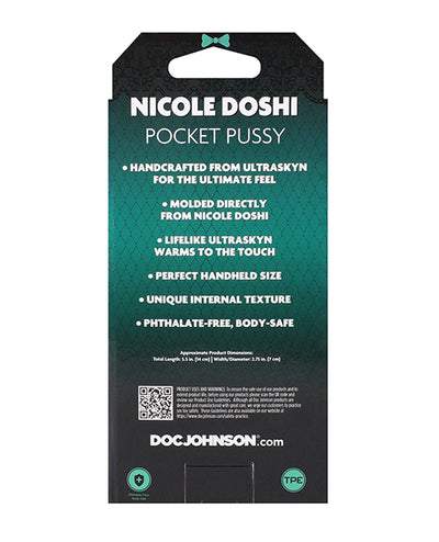 Doc Johnson Signature Strokers ULTRASKYN Pocket Pussy - Nicole Doshi, Vanilla Penis Toys