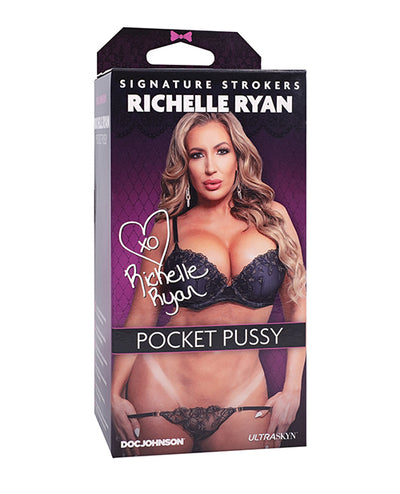 Doc Johnson Signature Strokers ULTRASKYN Pocket Pussy - Richelle Ryan, Vanilla Penis Toys