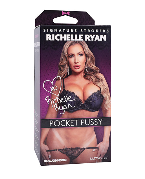 Doc Johnson Signature Strokers ULTRASKYN Pocket Pussy - Richelle Ryan, Vanilla Penis Toys