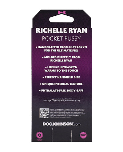 Doc Johnson Signature Strokers ULTRASKYN Pocket Pussy - Richelle Ryan, Vanilla Penis Toys