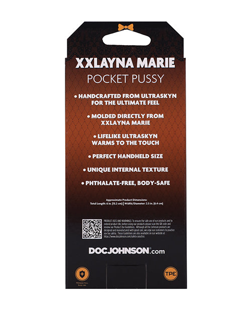 Doc Johnson Signature Strokers ULTRASKYN Pocket Pussy - Xxlayna Marie, Caramel Penis Toys