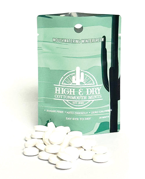 E.L. Products INC High &amp; Dry Cottonmouth Mints - Pack of 25 Wintergreen More