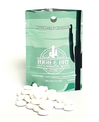E.L. Products INC High & Dry Cottonmouth Mints - Pack of 25 Wintergreen More
