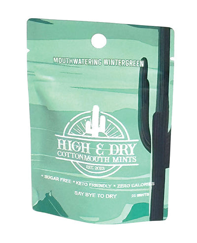 E.L. Products INC High & Dry Cottonmouth Mints - Pack of 25 Wintergreen More
