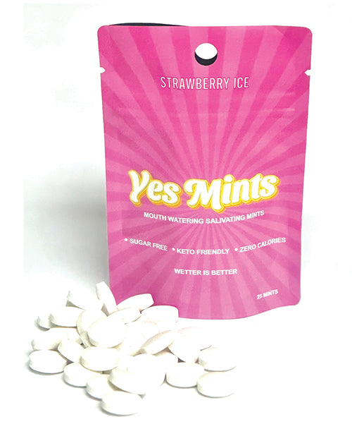 E.L. Products INC Yes Mints Original Mouth Watering Mints - Pack of 25 Strawberry Tingle More