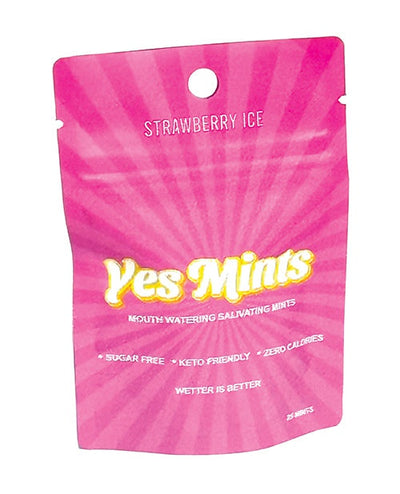 E.L. Products INC Yes Mints Original Mouth Watering Mints - Pack of 25 Strawberry Tingle More