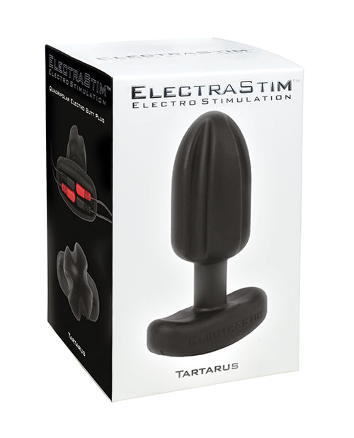 ElectraStim ElectraStim Silicone Noir Tartarus Butt Plug - Black Kink &amp; BDSM