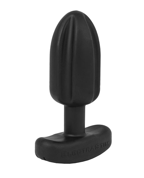 ElectraStim ElectraStim Silicone Noir Tartarus Butt Plug - Black Kink &amp; BDSM