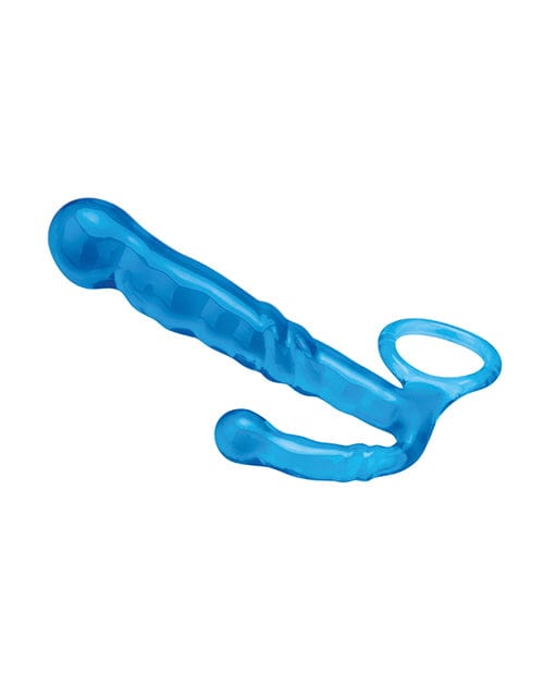 Electric Eel INC Blue Line C &amp; B 4.5" Beginners Prostate Massager - Jelly Blue Anal Toys