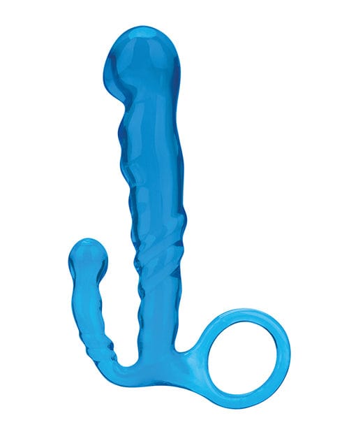 Electric Eel INC Blue Line C &amp; B 4.5" Beginners Prostate Massager - Jelly Blue Anal Toys