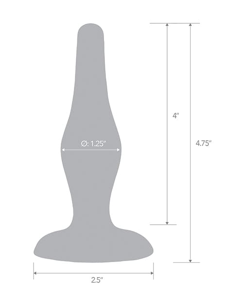 Electric Eel INC Blue Line C &amp; B 4.75" Easy Insertion Plug - Jelly Blue Anal Toys