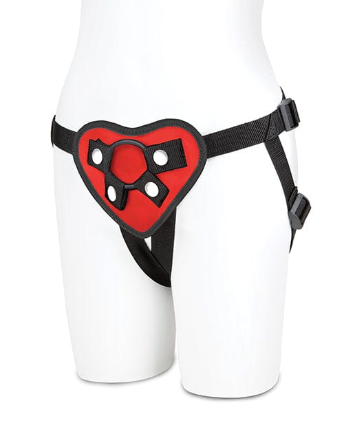 Electric Eel INC Lux Fetish Red Heart Strap On Harness Set Dildos