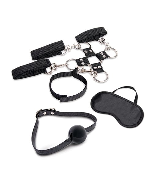 Electric Eel INC Lux Fetish 7 Pc Hogtie &amp; Ball Gag Kit Kink &amp; BDSM