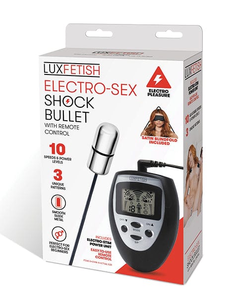 Lux Fetish Electro Sex Shock Bullet with remote