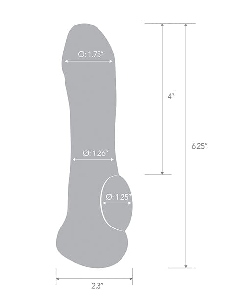 Electric Eel INC Blue Line C &amp; B 6.25" Transparent Penis Enhancing Sleeve Extension - Clear Penis Toys