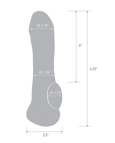 Electric Eel INC Blue Line C & B 6.25" Transparent Penis Enhancing Sleeve Extension - Clear Penis Toys