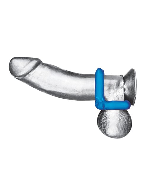 Electric Eel INC Blue Line C &amp; B Dual Cock &amp; Ball Stamina Enhancement Ring - Jelly Blue Pack Of 2 Penis Toys