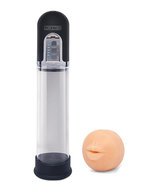Electric Eel INC Lux Fetish 2-in-1 Blowjob Sucker &amp; Penis Enlarger Pump Penis Toys