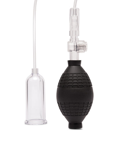 Electric Eel INC Lux Fetish Clitoral Pump w/Quick Release - Clear/Black Vibrators