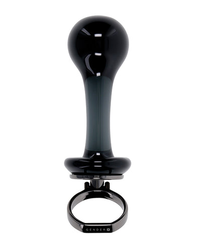 Evolved Novelties INC Gender X Blow Pop Glass Anal Plug - Black Anal Toys