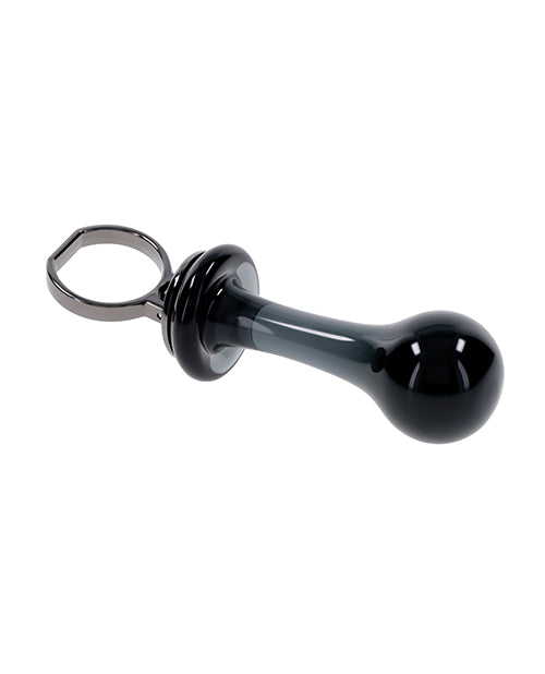 Gender X Blow Pop Glass Anal Plug - Black  OrchidToys.com