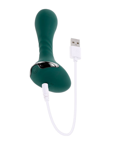 Evolved Novelties INC Gender X Goes Anywhere Vibrating Silicone Plug - Teal Anal Toys