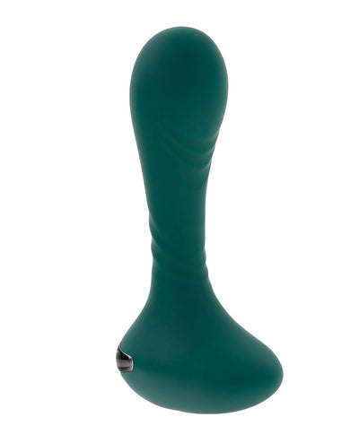 Evolved Novelties INC Gender X Goes Anywhere Vibrating Silicone Plug - Teal Anal Toys