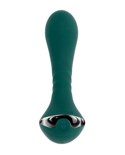 Evolved Novelties INC Gender X Goes Anywhere Vibrating Silicone Plug - Teal Anal Toys