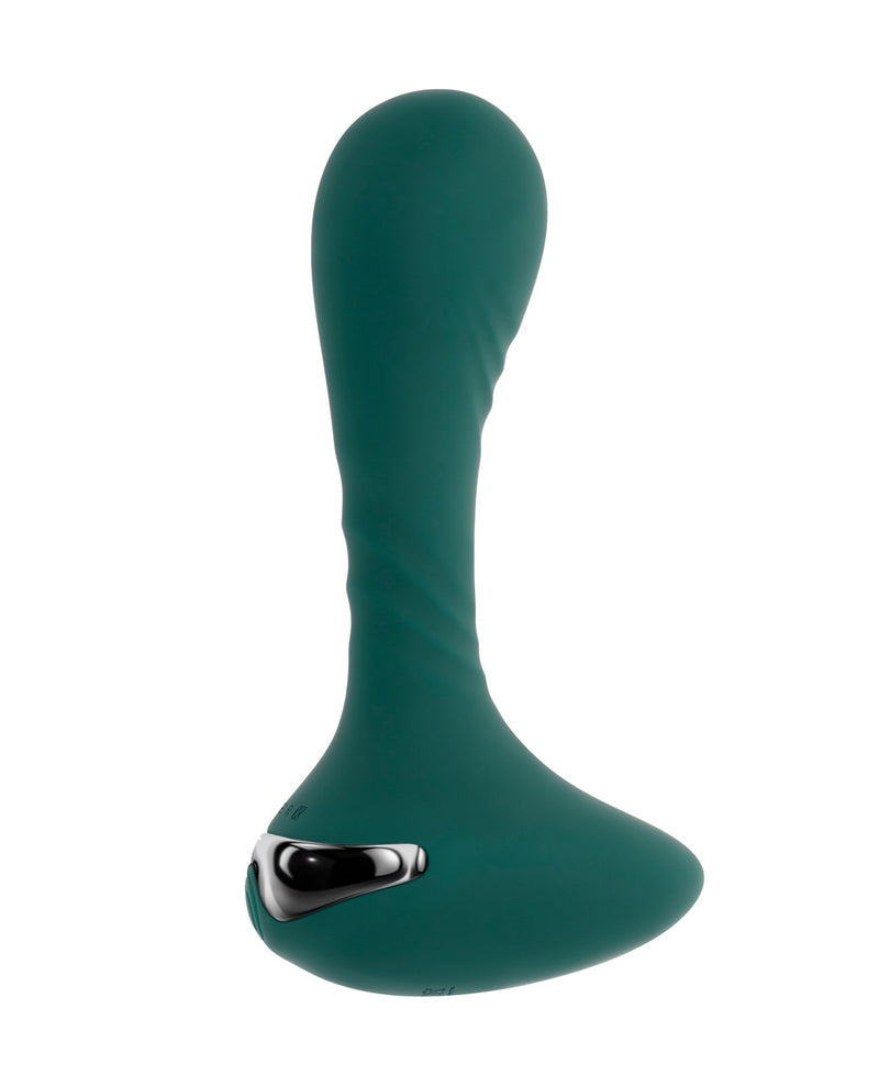 Evolved Novelties INC Gender X Goes Anywhere Vibrating Silicone Plug - Teal Anal Toys