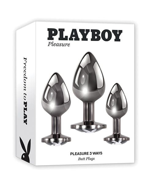 Evolved Novelties INC Playboy Pleasure Pleasure 3 Ways Butt Plugs Anal Toys