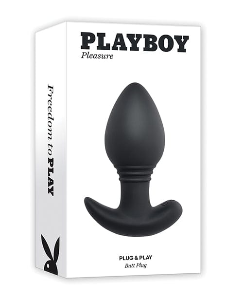Evolved Novelties INC Playboy Pleasure Plug &amp; Play Butt Plug - Navy Anal Toys