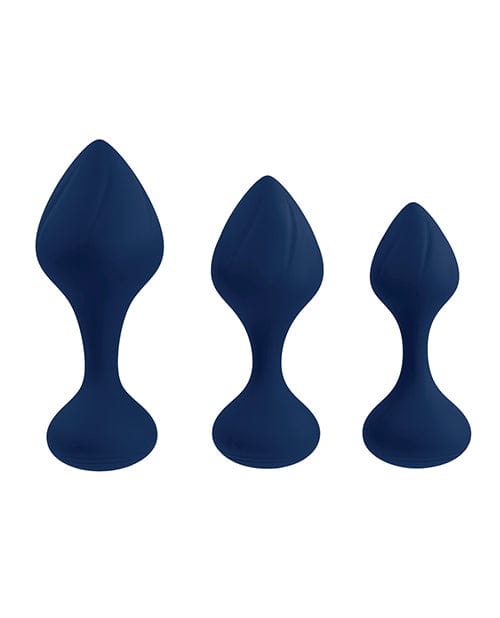 Evolved Novelties INC Playboy Pleasure Tail Trainer Anal Training Kit - Navy Anal Toys